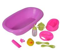 Simba 105562128 - Vaschetta da Bagno con Vasino, Paperetta, Biberon, Ciuccio e Accessori, 10 Pezzi