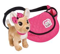 Simba 105893494 Chi Love Street/Chihuahua Plüschhund in einer trendigen Bauchtas