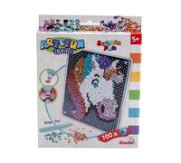 Simba- Art und Fun Piatto con Unicorno, 18 x 18 cm, 700 Sequin, a Partire dai 5 Anni, 106374703