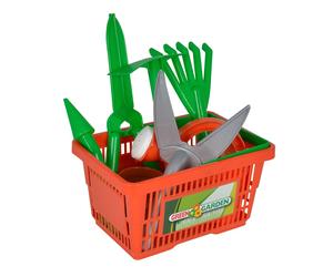 Simba 107134088 "Green Garden in Basket Garden Tools Set
