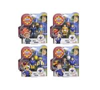 Simba, 109251043, set di 2 personaggi, Il Pompiere Sam, 7,5 cm, completamente snodati, 4 assortimenti