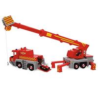 Simba 109252517 - Pompiere Sam giocattolo gru (50 cm) - 2 in 1 veicolo di salv