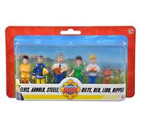 Simba 109252538 - Set di 6 personaggi Sam pompiere assortiti, disponibile solo una versione da 5 a 7 cm, a partire dai 3 anni in su