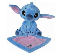 SIMBA 6315876992X24 Peluche Disney Stitch con Morbida Coperta da 25 cm, Blu/Rosa, da 0 Mesi