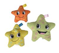 Simba ABC 104010071 - Peluche a Forma di Stelle Marine morbide, Giocattolo per Bambini, in Tessuto con Stelle riempite di polistirolo, 3 Pezzi, a Partire dai 6 Mesi in su