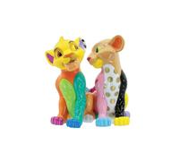Enesco Disney Britto The Lion King Simba e Nala Heart Tails, statuetta da 15,2 cm, multicolore