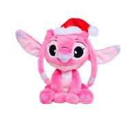 Simba Angelo peluche 25 cm, personaggio Disney Lilo & Stitch, con cappello di Babbo Natale, speciale Natale, licenza ufficiale Disney, adatto per tutte le età (6315870643)