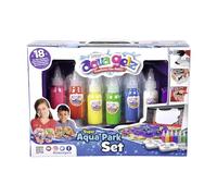 Simba- Aqua Gelz Water Park Gioco, 6 flaconi di Gel colorato, da 30 ml, 2 Forme con 3 Personaggi ciascuno, 6 aggiunte d'Acqua, Set apribile, a Partire da 8 Anni, Colore Blu, 106322456