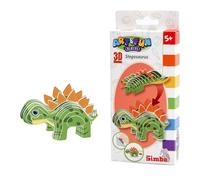 Simba Art and Fun, modello 3D Stegosaurus, dinosauro da assemblare, facile da montare, dai 5 anni in su