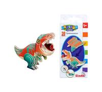 Simba-Art And Fun-Tirannosauro 3D, Dinosauro da assemblare, Facile da Montare, dai 5 Anni in su, 106304737