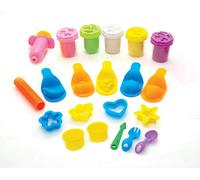 Simba Art & Fun 106326051 - Set per impastare la frutta, 5 x 50 g, 5 stampi per frutta, 4 formine per biscotti, 16 pezzi, 2 bicchieri, per bambini dai 3 anni in su