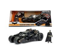 JADA TOYS Batman Batmobile Il Cavaliere Oscuro con Personaggio Die Cast 1:24