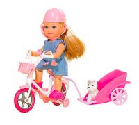 Smoby Toys 105730783 - Evi Love Bambola Giro In Bici, Modelli Assortiti