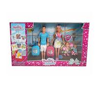 Simba Steffi Love Vacanza a Sorpresa set 4 Bambole con accessori per Bambini da 3+ Anni - 105733617