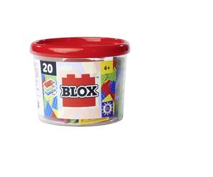 Simba Blox 20 piastre da 32 nodi ciascuna, piastra da costruzione per bambini dai 3 anni in su, 4 colori, alta qualità, mattoncini da costruzione, completamente compatibile con molti altri produttori