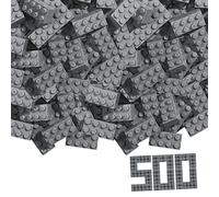 Simba Blox, 500 mattoncini grigi per bambini dai 3 anni in su, 8 pietre in carto