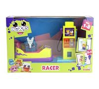 Simba-varietà Bloxies-Set da Gioco per Veicoli, con Funzione Press And Go, 12 cm, Stazione di Ricarica 2 in 1 e Macchina per Snack Automatico, 1 Personaggio Bloxie, dai 3 Anni in su, 105952629