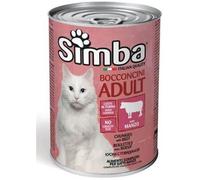 Bocconcini per Gatti Adulti da 415g Monge Simba Tonno o Manzo a Scelta