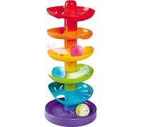 Simba ABC 104010053 - Torre a sfera arcobaleno per bambini, 5 livelli colorati, 1 base, 3 palline, 40 cm, a partire da 12 mesi