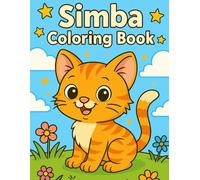Simba Coloring Book for Kids: 20 Cute Kitten Pages with Rhyming Verses