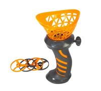 Simba Disc Launcher - Avviatore a fune con 4 dischi colorati, giocattolo d'azione con funzione Try-Me 17 cm di altezza, per bambini dai 3 anni in su