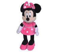 Simba - Disney Peluche Minnie, 6315870230, cm 35, con abito fucsia, + 0 mesi