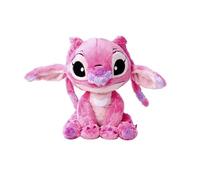 Simba - Disney Plush originale Di Angel, 6315876954, +0 mesi, dimensione 25 cm, colore rosa, morbidissimo, dal cartone animato Lilo & Stitch, licenza ufficiale Disney