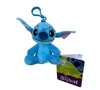 Simba Disney Stitch Plush Toy with Clip, 10 cm, Soft and Comfortable Material, A