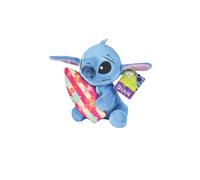 Simba Disney Stitch With Surfboard 25cm, cuddly soft toy for kids and adults for