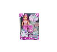 Simba Evi Love Mermaid Pearl Toy Doll con clip per capelli e perla segreta utilizzabile con un anello, 12 cm, a partire da 3 anni