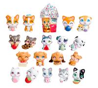 Simba Kawaii Pups Sorpresa Cucciolo su Cupcake, Mini Figura da collezione con Mini Cibo e Carta, Stile Kawaii, 4,5 cm, 18 per collezione, Giocattolo a sorpresa per bambini 3+ (105952525)