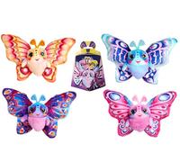 Simba - FluffyFly 4 assortimenti, morbido peluche da 12 cm, misura ali 30 cm, soffia nella confezione e prende vita, per bambini dai 3 anni, 105951575
