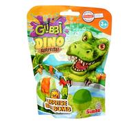 Simba- Glibbi Dino Surprise, Bomba Colori (Blu, Verde, Arancione) con Sorpresa, 1 su 6 Personaggi, 100 g, Divertimento per Il Bagno a Partire dai 3 Anni, 105953717
