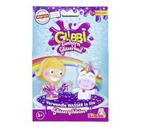 Simba Glibbi Unicorno Glitter Bagno Viola - Glibber Giocattolo per Vasca da Bagno Glibber, atossico e Delicato sulla Pelle, per Vasca da Bagno con Effetto Glitterato, Divertimento in Polvere mucosa