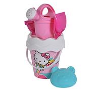 Set spiaggia hello kitty composto da secchiello, setaccio, annaffiatoio, paletta rastrello e una formina
