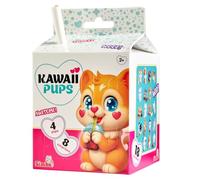 Simba Kawaii Pups Set di personaggi da collezione - 4 cani (4,5 cm) con mini alimenti e carte da collezione, set da gioco per bambini dai 3 anni in su