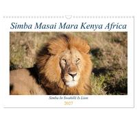 Simba Masai Mara Kenya Africa (Wall Calendar 2027 DIN A3 landscape), CALVENDO 12