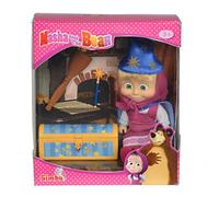Masha e Orso - Masha con Baule Magico, 12 cm