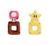 Simba My Mario Super Fungo e SuperStern Set - in morbido peluche, giocattolo Nintendo per fan e bambini dai primi mesi di vita