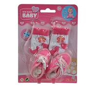 Simba New Born 105560844 - Scarpe e Calzini per Neonati, 4 Pezzi, per Bambole da 38 a 43 cm, a Partire dai 3 Anni in su