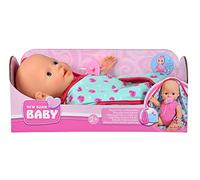SIMBA New Born Baby 105030071 - New Born, coperta morbida in vinile, per bere e bagnare, 30 cm a partire dai 3 anni