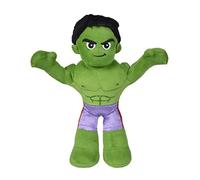SIMBA - Peluche Hulk Articolato 25 cm Disney Marvel, con scheletro interno articolato per posizionarlo in diverse posizioni