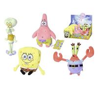 Simba - Peluche SpongeBob, Patrick, Granchio, Squidward 20 cm, Materiale morbido, imbottitura 100% riciclata, licenza ufficiale, riceverai uno di modo casuale. Adatto per tutte le età (109491002SPB)