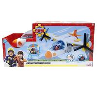 Simba-Pompiere Sam Salvataggio Fire Swift (42 cm), Grande Aereo Giocattolo con r