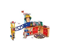 Simba- Sam il pompiere mega stazione SOS, 109251059038, +3 anni, con altoparlante, luci e suoni