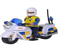 Simba - Sam Il Pompiere Moto Polizia, 109251092038, + 3 Anni, Incluso Personaggio Malcom e Accessori