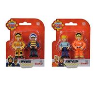 Simba - Sam il pompiere set da due personaggi, 10925285038, +3 anni, figure da 7 cm, Sam+Tom, Penny+Tom, scelta casuale