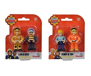Simba - Sam il pompiere set da due personaggi, 10925285038, +3 anni, figure da 7 cm, Sam+Tom, Penny+Tom, scelta casuale