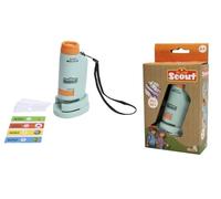 Simba-Scout-Microscopio Tascabile con Illuminazione, ingrandimento 60-180x, 4 esempi di Diapositive, 3 vetrini Vuoti, 11 cm, dai 5 Anni in su, 109452666
