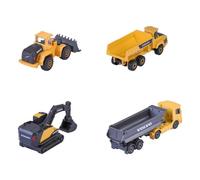 Simba Set 4 mezzi da cantiere Volvo Construction scala 1:64 MAJORETTE Giallo e